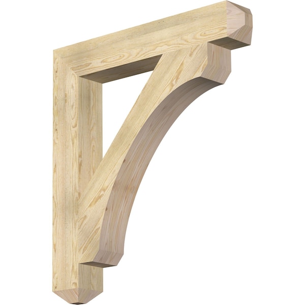 Ekena Millwork Legacy Craftsman Rough Sawn Bracket, Douglas Fir, 6"W x 40"D x 44"H BKT06X40X44LEC04RDF - main